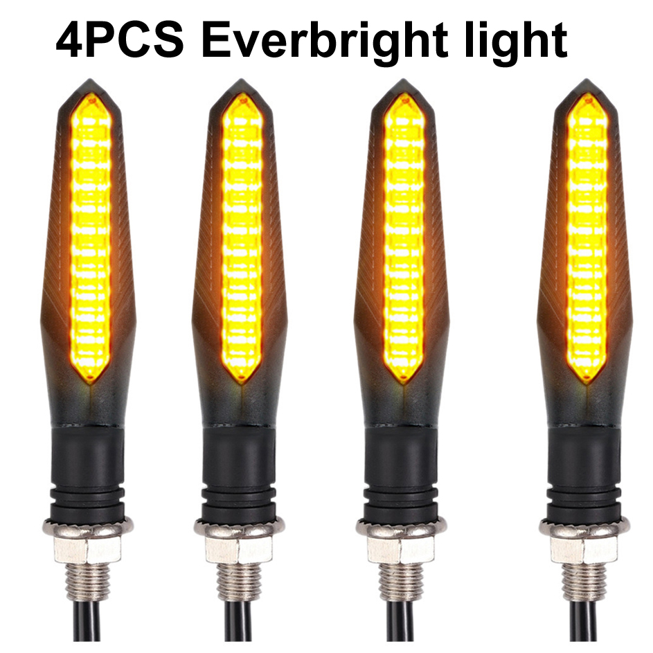 Badminton Flash - Clignotants LED pour moto, 4 pièces,
