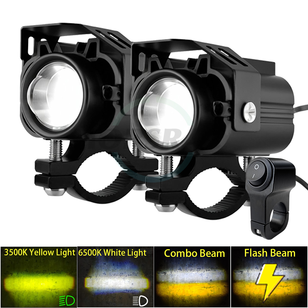 Badminton Flash - Feux auxiliaires à LED pour moto,