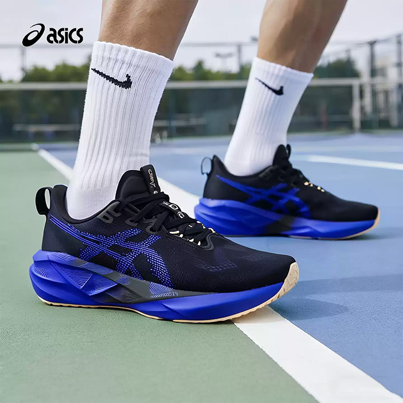 Badminton Victory - Asics NOVABLAST 5 Noir Bleu Royal