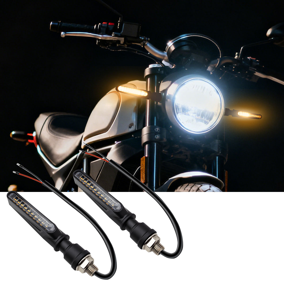 2 pièces universel LED moto cl - Badminton Flash avis et prix